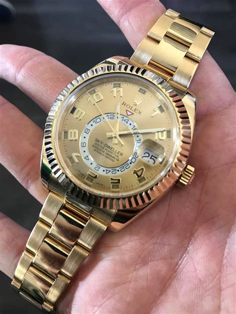 rolex sky dweller 18k gold price|rolex sky dweller in stock.